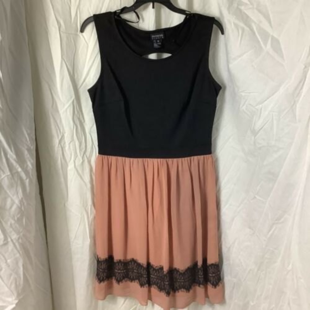 ENFOCUS Studio Black and Pink Dress | Size 12